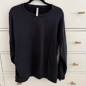 Athleta Black Crewneck Top